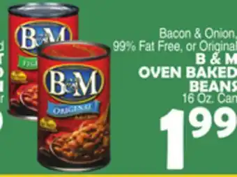 Bravo Supermarkets B & M OVEN BAKED BEANS offer