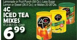 Bravo Supermarkets 4C ICED TEA MIXES 47.2-66.1 Oz. Cnstr offer