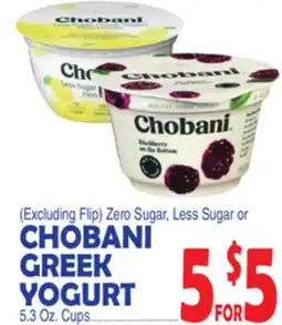 Bravo Supermarkets CHOBANI GREEK YOGURT offer