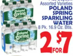 Bravo Supermarkets POLAND SPRING SPARKLING WATER offer