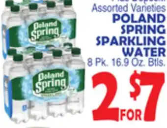 Bravo Supermarkets POLAND SPRING SPARKLING WATER offer