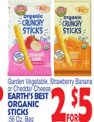 Bravo Supermarkets EARTH'S BEST ORGANIC STICKS offer