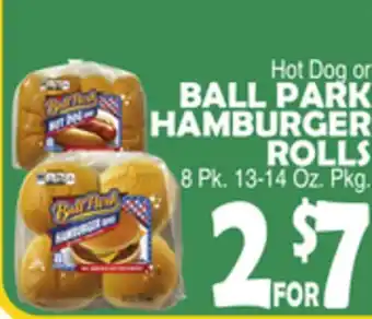 Bravo Supermarkets BALL PARK HOT DOG OR HAMBURGER ROLLS offer