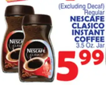 Bravo Supermarkets NESCAFE CLASICO INSTANT COFFEE offer