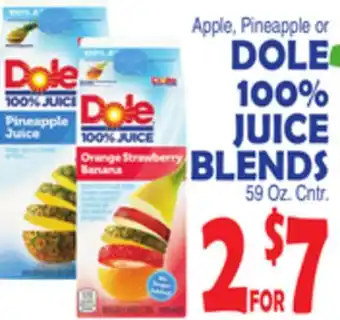 Bravo Supermarkets DOLE 100% JUICE BLENDS offer