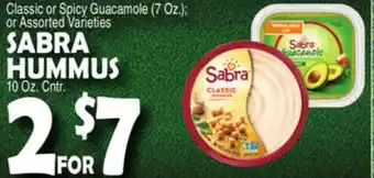 Bravo Supermarkets SABRA HUMMUS 10 Oz. Cntr offer