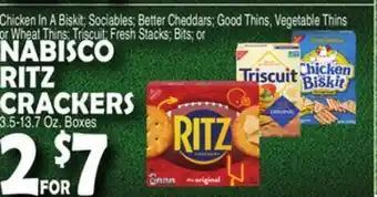 Bravo Supermarkets NABISCO RITZ CRACKERS offer