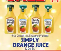 Bravo Supermarkets SIMPLY ORANGE JUICE offer