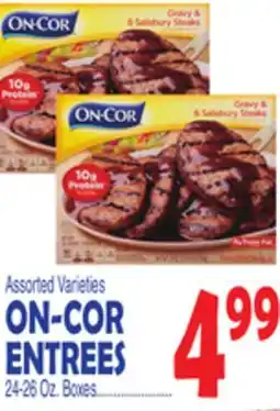 Bravo Supermarkets ON-COR ENTREES offer