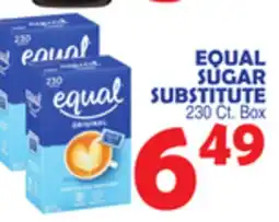 Bravo Supermarkets EQUAL SUGAR SUBSTITUTE offer