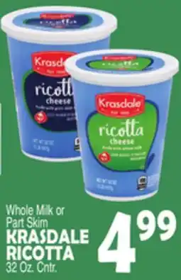 Bravo Supermarkets KRASDALE RICOTTA offer