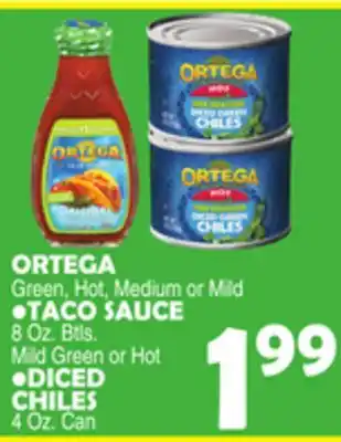 Bravo Supermarkets ORTEGA Green, Hot, Medium or Mild offer