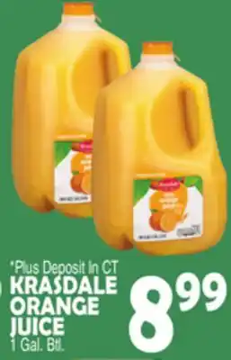 Bravo Supermarkets KRASDALE ORANGE JUICE offer