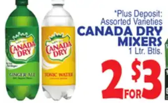 Bravo Supermarkets CANADA DRY MIXERS offer