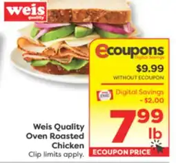 Weis Markets Weis Quality Oven Roasted Chicken offer