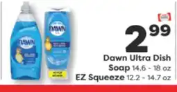 Weis Markets Dawn Ultra Dish Soap 14.6-18 oz EZ Squeeze 12.2-14.7 oz offer