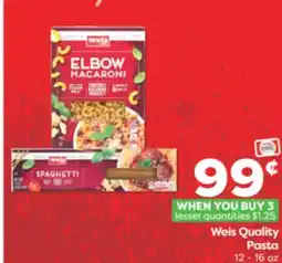 Weis Markets Weis Quality Pasta offer