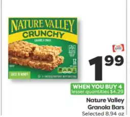 Weis Markets Nature Valley Granola Bars offer