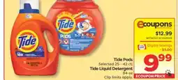 Weis Markets Tide Pods Selected 25-42 ct Tide Liquid Detergent 84 oz offer