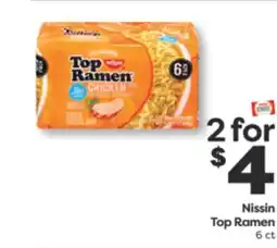 Weis Markets Nissin Top Ramen offer