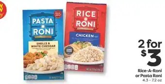 Weis Markets Rice-A-Roni or Pasta Roni offer