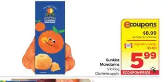 Weis Markets Sunkist Mandarins offer