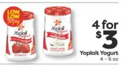 Weis Markets Yoplait Yogurt offer