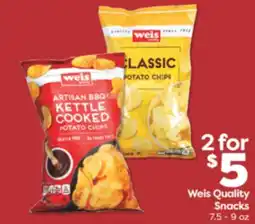 Weis Markets Weis Quality Snacks offer