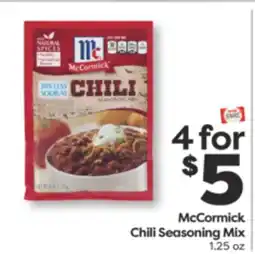 Weis Markets McCormick Chili Seasoning Mix offer