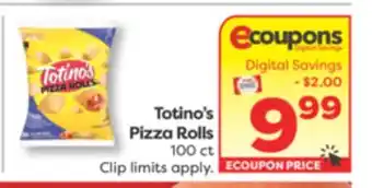 Weis Markets Totino's Pizza Rolls offer