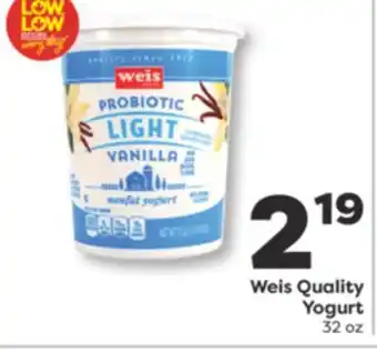 Weis Markets Weis Quality Yogurt offer