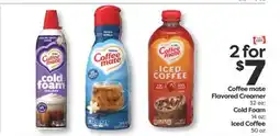 Weis Markets Coffee mate Flavored Creamer 32 oz or Cold Foam 14 oz Iced Coffee 50 oz offer