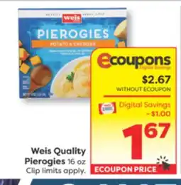 Weis Markets Weis Quality Pierogies offer