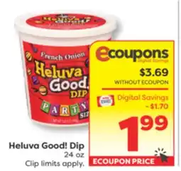 Weis Markets Heluva Good! Dip offer