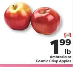 Weis Markets Ambrosia or Cosmic Crisp Apples offer