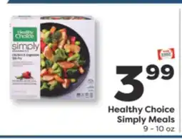 Weis Markets Healthy Choice Simply Meals offer