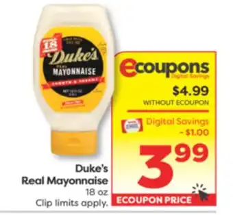 Weis Markets Duke's Real Mayonnaise offer