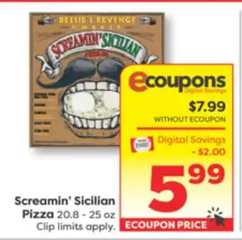 Weis Markets Screamin' Sicilian Pizza offer