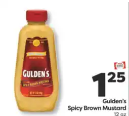 Weis Markets Gulden's Spicy Brown Mustard offer