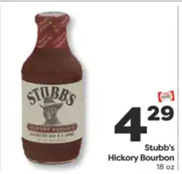 Weis Markets Stubb's Hickory Bourbon offer