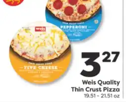 Weis Markets Weis Quality Thin Crust Pizza offer