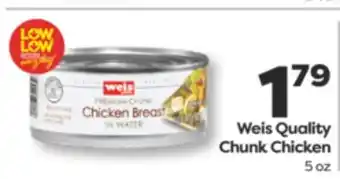 Weis Markets Weis Quality Chunk Chicken offer