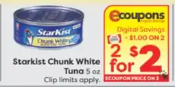 Weis Markets Starkist Chunk White Tuna offer