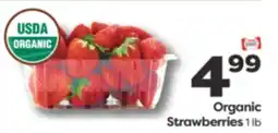 Weis Markets Organic Strawberries offer