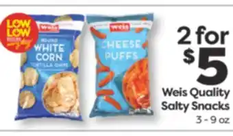 Weis Markets Weis Quality Salty Snacks offer