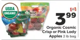 Weis Markets Organic Cosmic Crisp or Pink Lady Apples offer