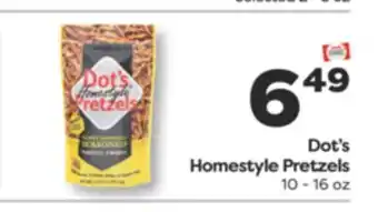 Weis Markets Dot's Homestyle Pretzels offer