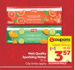 Weis Markets Weis Quality Sparkling Water offer