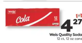 Weis Markets Weis Quality Soda offer