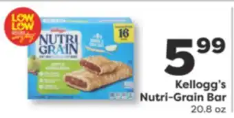 Weis Markets Kellogg's Nutri-Grain Bar offer